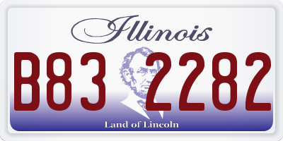 IL license plate B832282