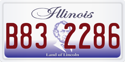 IL license plate B832286