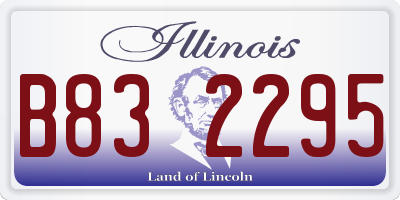 IL license plate B832295