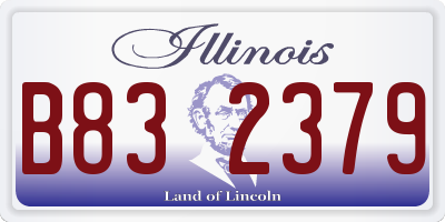 IL license plate B832379