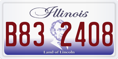 IL license plate B832408