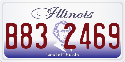 IL license plate B832469