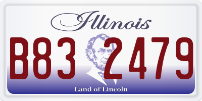 IL license plate B832479