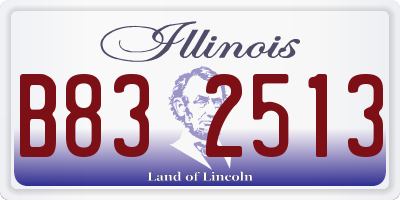 IL license plate B832513