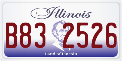 IL license plate B832526