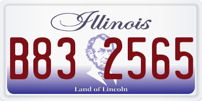 IL license plate B832565