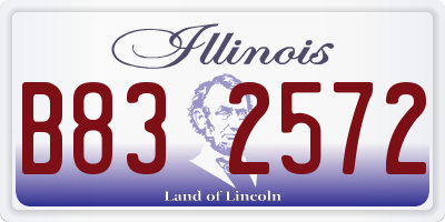 IL license plate B832572