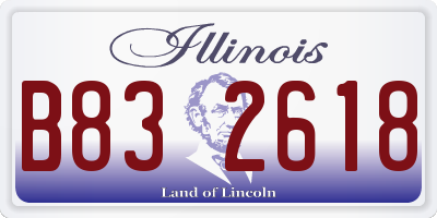 IL license plate B832618