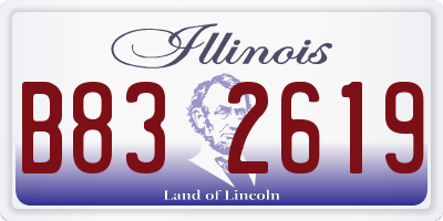 IL license plate B832619