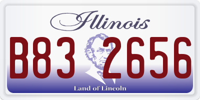 IL license plate B832656