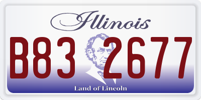 IL license plate B832677