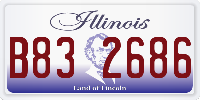 IL license plate B832686