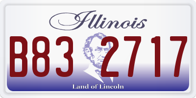 IL license plate B832717