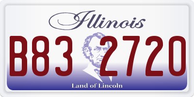 IL license plate B832720