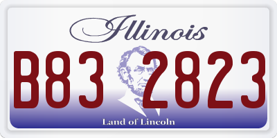 IL license plate B832823