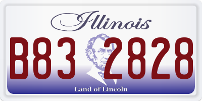 IL license plate B832828