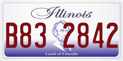 IL license plate B832842