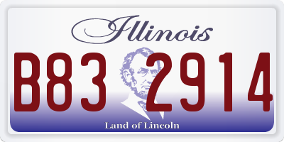 IL license plate B832914