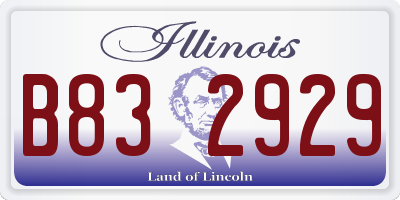 IL license plate B832929