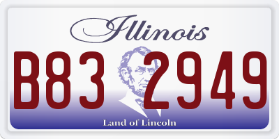 IL license plate B832949