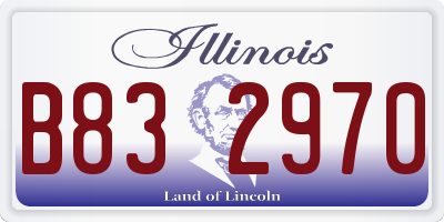 IL license plate B832970
