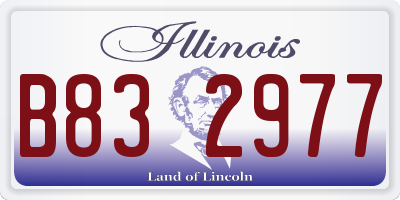 IL license plate B832977