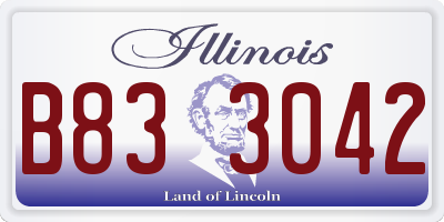 IL license plate B833042