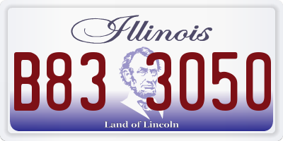 IL license plate B833050