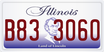 IL license plate B833060