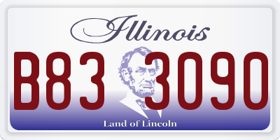 IL license plate B833090