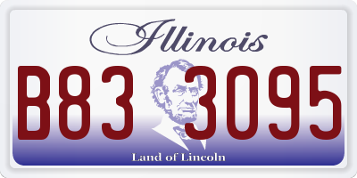 IL license plate B833095