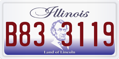 IL license plate B833119