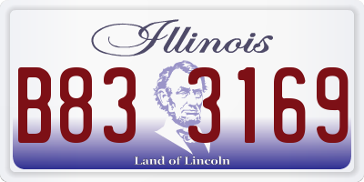 IL license plate B833169
