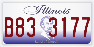 IL license plate B833177