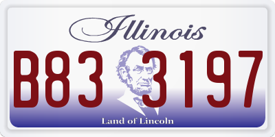 IL license plate B833197