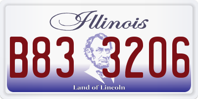 IL license plate B833206