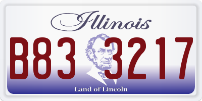 IL license plate B833217