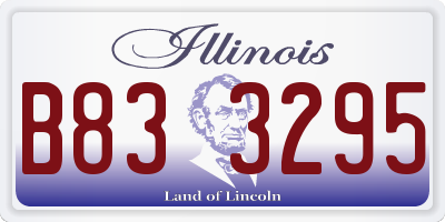 IL license plate B833295