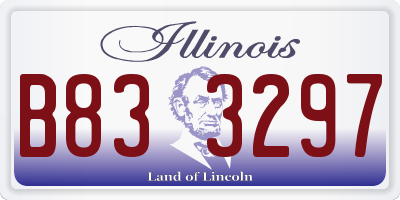 IL license plate B833297