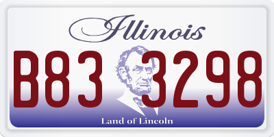 IL license plate B833298