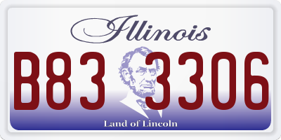 IL license plate B833306