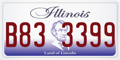 IL license plate B833399