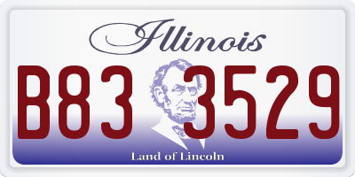IL license plate B833529