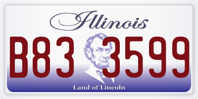 IL license plate B833599