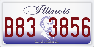 IL license plate B833856