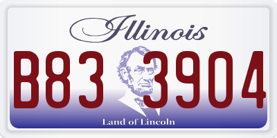 IL license plate B833904