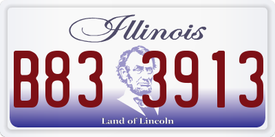 IL license plate B833913