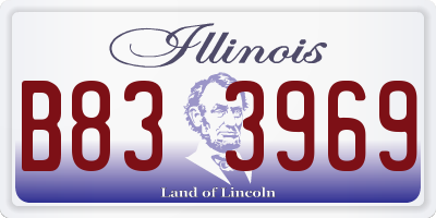 IL license plate B833969