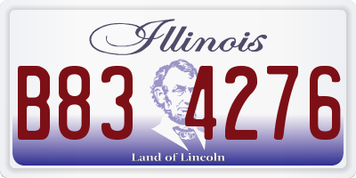 IL license plate B834276