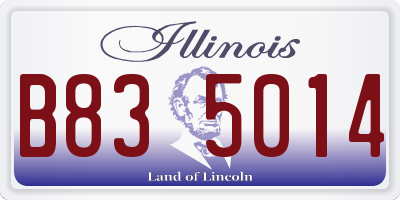 IL license plate B835014